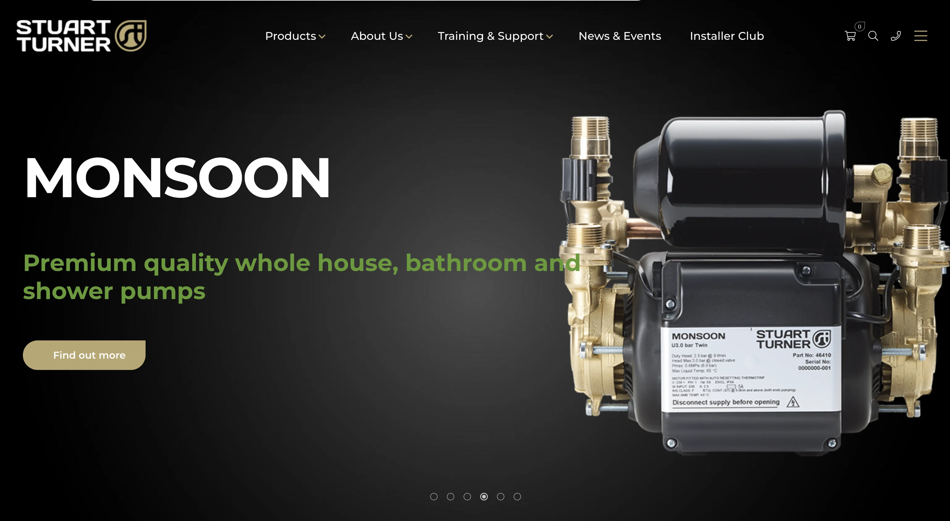 Stuart Turner website screenshot